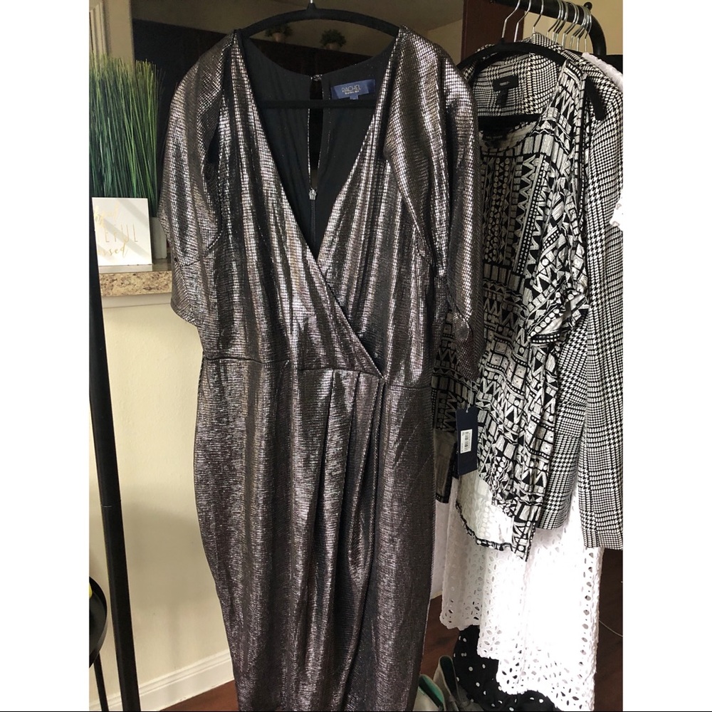 Rachel Roy Cold Shoulder Dress; Sz 2x